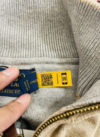 Maglione mezza zip Polo Ralph Lauren beige