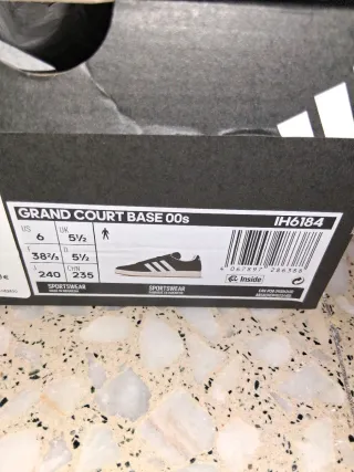 Zapatillas Adidas Grand Court Base Gris/Blanco