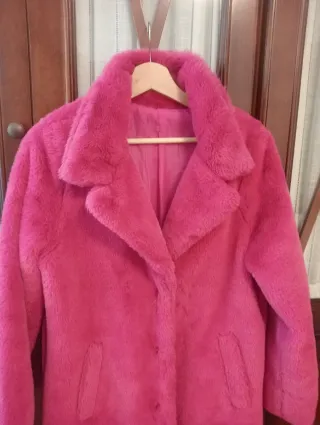 Abrigo largo mujer Fucsia Talla S