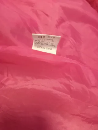 Abrigo largo mujer Fucsia Talla S