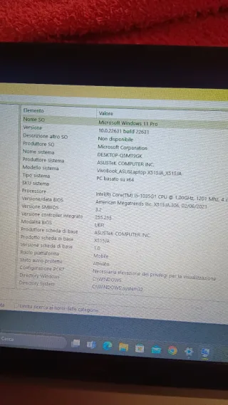 Computer portatile ASUS Intel Core i5