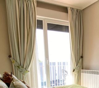 Cortinas Decorativas Azul y Verde