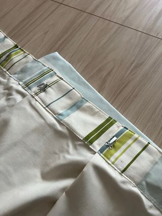 Cortinas Decorativas Azul y Verde