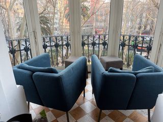 2 poltrone IKEA EKERÖ blu scuro, 60€ ciascuna