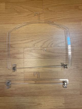 Lote más de 1000 perchas transparentes