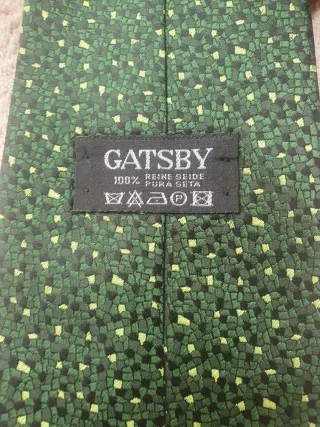 Cravatta Gatsby vintage verde