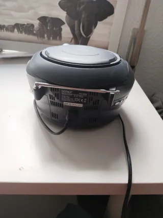 Radiocasete CD/USB/FM Plateado azulado