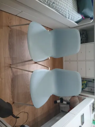 2 Sillas Azules Claras