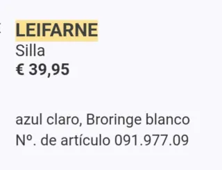 2 Sillas Azules Claras