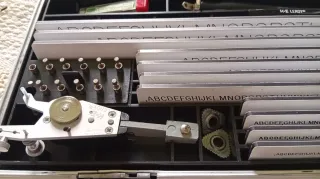 Set de rotulación LEROY K+E vintage