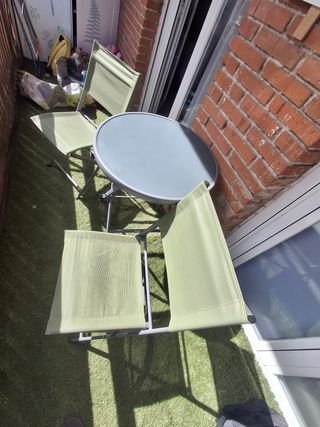 Mesa y 2 Sillas Terraza Naterial Emys