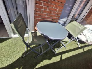 Mesa y 2 Sillas Terraza Naterial Emys