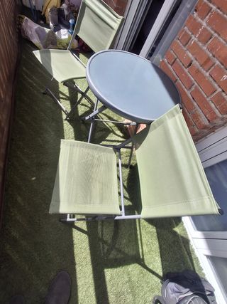 Mesa y 2 Sillas Terraza Naterial Emys