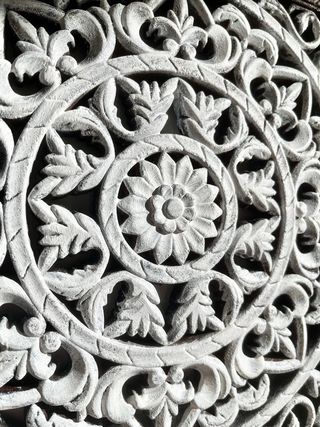 Cuadro Mandala Madera Tallada