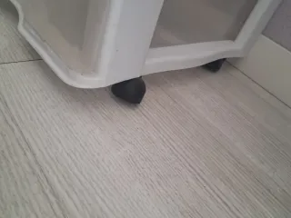 Cajonera in plastica con 5 cassetti trasparente