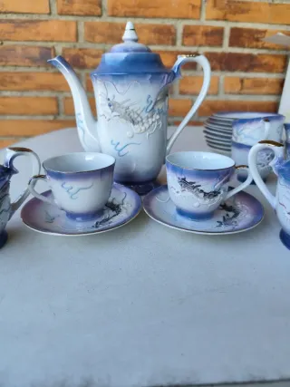 Set da tè giapponese in porcellana