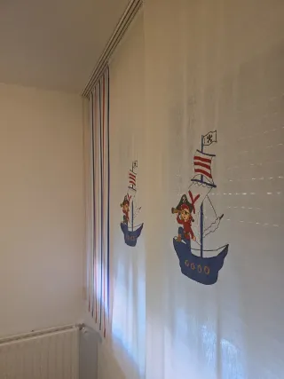 Panel Japonés Cortinas Infantiles Barco Pirata