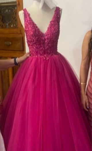 Vestido de fiesta rosa