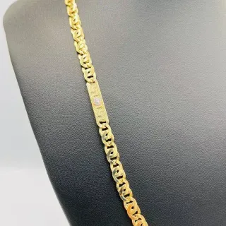 Catena Tipo Cartier Medusa Bicolore 6mm 18K