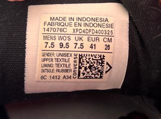 Converse All Star burdeos talla 41