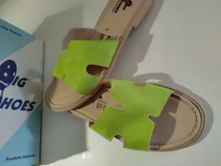 Ciabatte N41. donna Big Shoes verdi