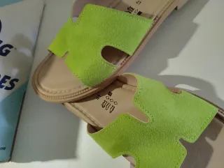 Ciabatte N41. donna Big Shoes verdi