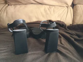 Sandalias de tacón negras talla 40