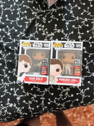 Funko Pop Star Wars Han Solo y Leia 2017