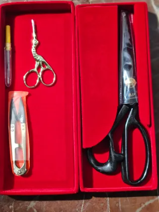 Set Tijeras Costura Profesional Estuche