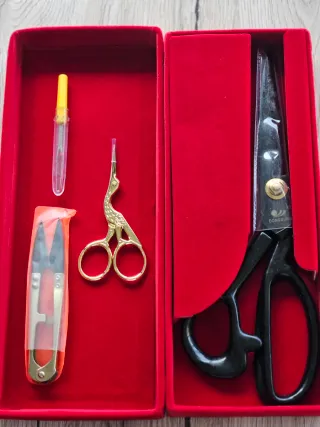 Set Tijeras Costura Profesional Estuche