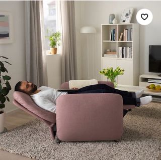 IKEA EKOLSUND Sillón 1 Plaza Reclinable Rosa
