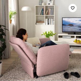 IKEA EKOLSUND Sillón 1 Plaza Reclinable Rosa