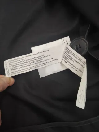 Gabardina negra nueva.