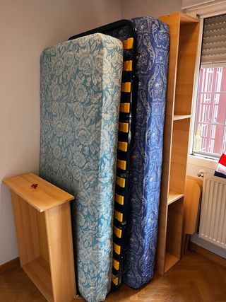 Cama nido 1,90x90 + cama plegable 1,80x80