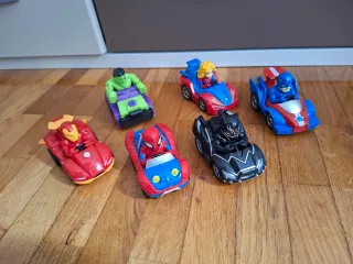 Coches Superhéroes Marvel (6 unidades)