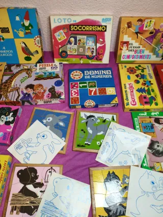 Lotti di Puzzle e Giochi da Tavolo Antichi