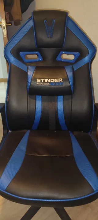 Silla Gamer Stinger Negra y Azul