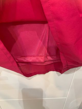 Vestido Frime Talla L Blanco y Fucsia