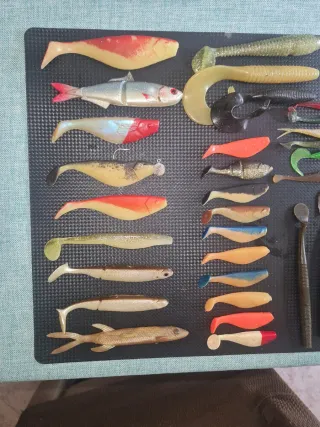 Lotes señuelos pesca black bass y lucio.