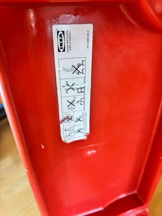 Escalera Taburete Roja Ikea