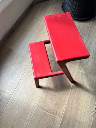 Escalera Taburete Roja Ikea