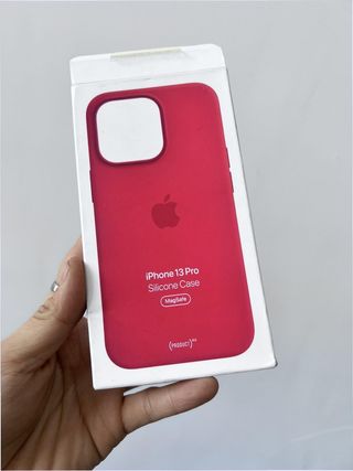 Funda iPhone 13 Pro Silicona MagSafe Roja