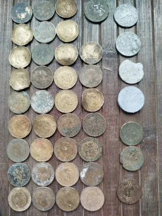 🇪🇸 Lote de monedas antiguas de España (chatarra)