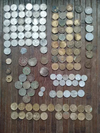 🇪🇸 Lote de monedas antiguas de España (chatarra)