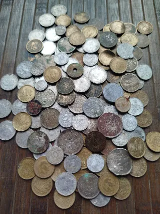 🇪🇸 Lote de monedas antiguas de España (chatarra)