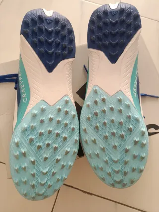 Botas Fútbol Adidas Crazyfast 38⅔ Azul/blanco