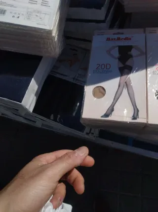 Medias MaxMedia 20D Talla Única Negras paquete ent