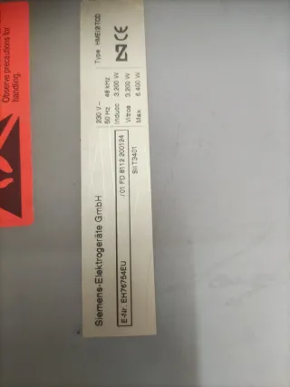 Bobina Inducción Vitro Siemens