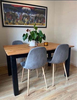 Mesa de madera de carpintero