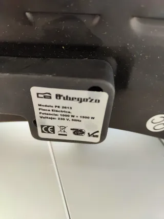Placa eléctrica doble